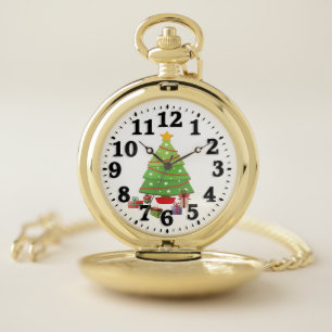 Christmas Tree Pocket Watch