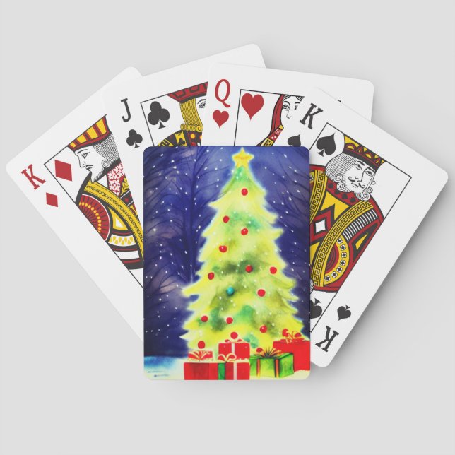 Christmas Tree Poker Cards (Back)