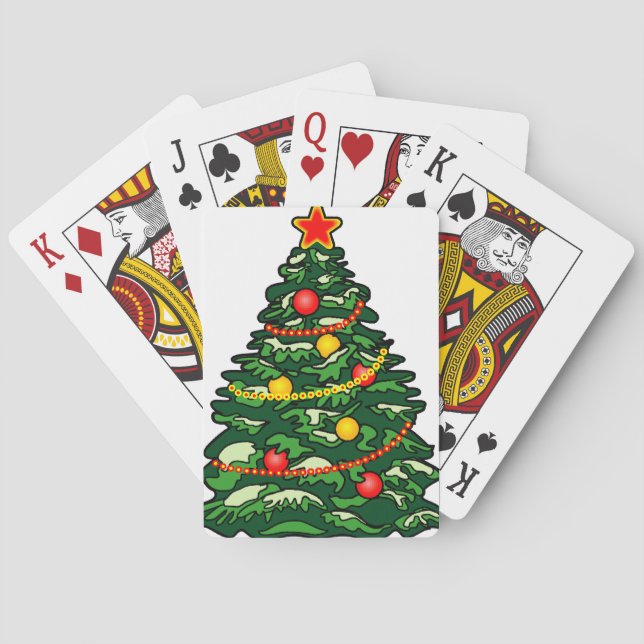 Christmas Tree Poker Cards (Back)