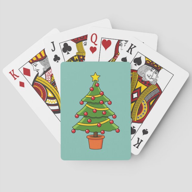 Christmas Tree Poker Cards (Back)
