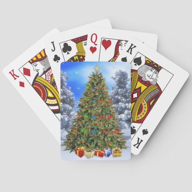 Christmas Tree Poker Cards (Back)