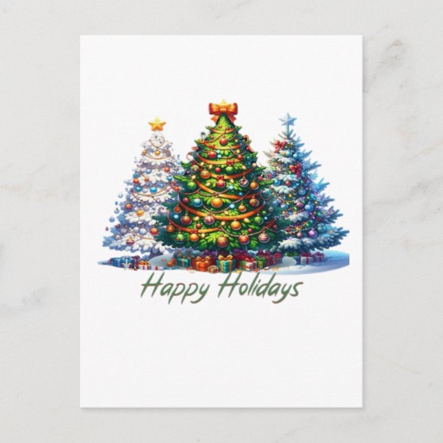 Christmas tree  postcard (Front)