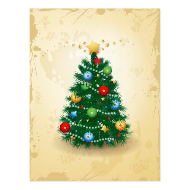 Christmas Tree, Postcard