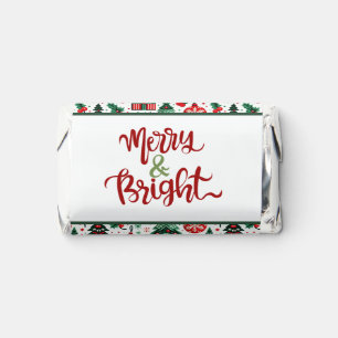 Christmas tree, presents, candy cane hershey's miniatures