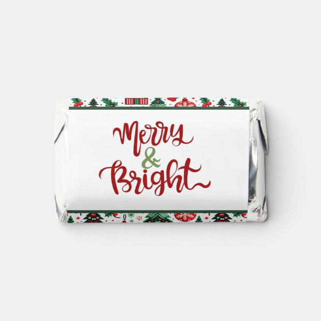 Christmas tree, presents, candy cane hershey's miniatures (Front)