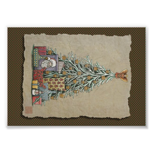 Christmas Tree & Presents Photo Print (Front)