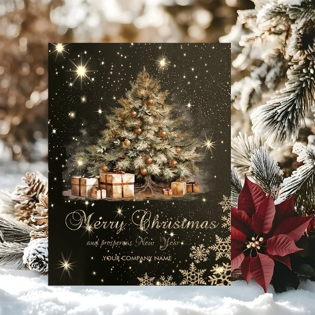  Christmas Tree,Presents,Snowflakes,Corporate Holiday Card (Creator Uploaded)