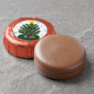 Christmas Tree Presents Snowflakes Dipped Oreo Cookie Favors