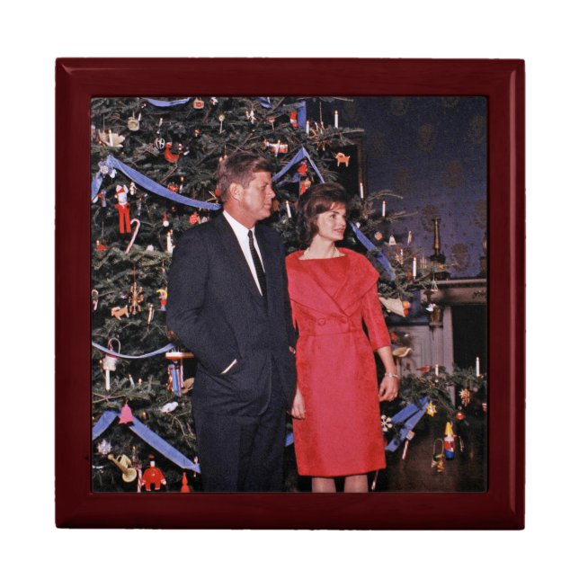 Christmas Tree President John Kennedy & Jacqueline Gift Box (Front)