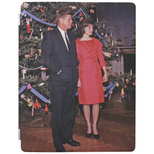 Christmas Tree President John Kennedy & Jacqueline iPad Smart Cover (Front)