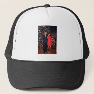 Christmas Tree President John Kennedy & Jacqueline Trucker Hat
