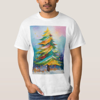 Christmas Tree Printed Tshirt
