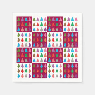 Christmas tree quilt pattern napkins