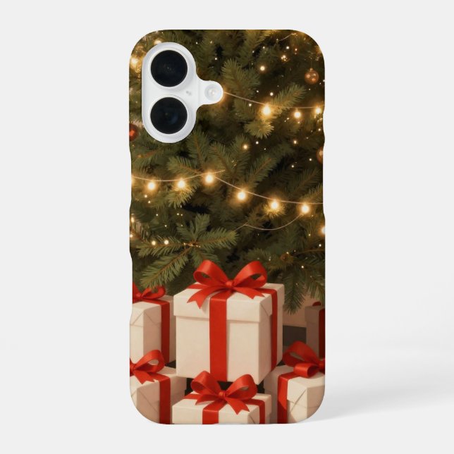 Christmas Tree Red Gift Boxes Phone Case (Back)