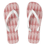Christmas Tree Red Pink Gift Holidays Winter Flip Flops