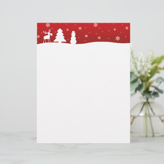 Christmas Tree Reindeer Snowman (Standing Front)