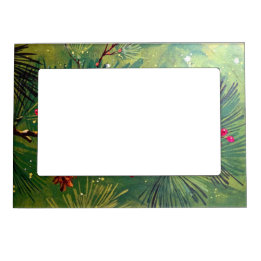 Christmas Tree Retro Holiday Magnetic Frame