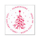 Christmas Tree Return Address Green Self-inking St