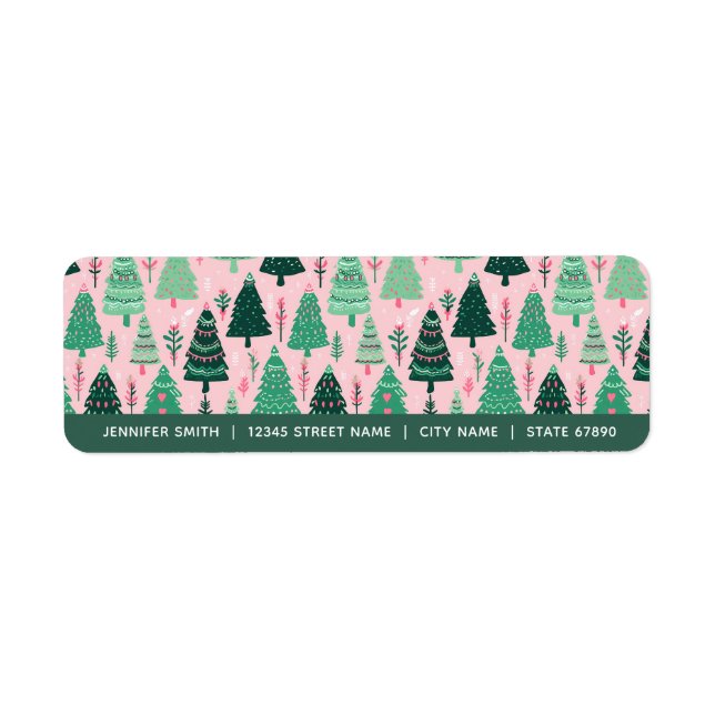 Christmas Tree Return Address Labels (Front)