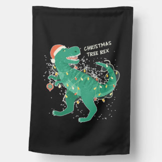 Christmas Tree-Rex House Flag