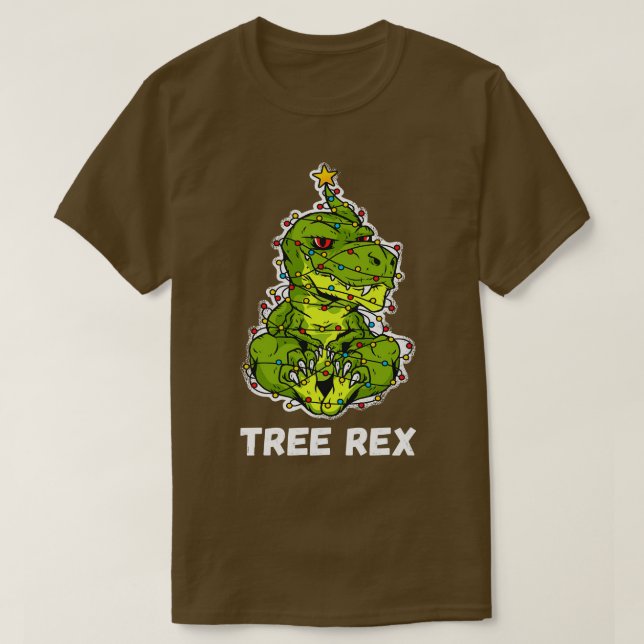 Christmas Tree Rex I T-Shirt (Design Front)
