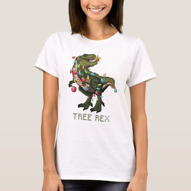 Christmas Tree Rex T-Shirt (Front)