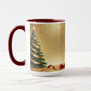 Christmas Tree Ribbons Holiday Mug