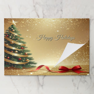Christmas Tree Ribbons Holiday Tearaway Paper Pad