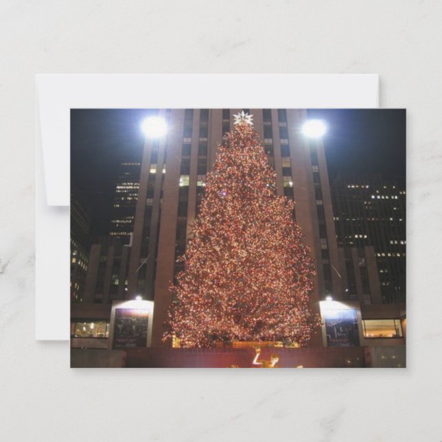 Christmas Tree Rockefeller Center Holiday Card (Front)