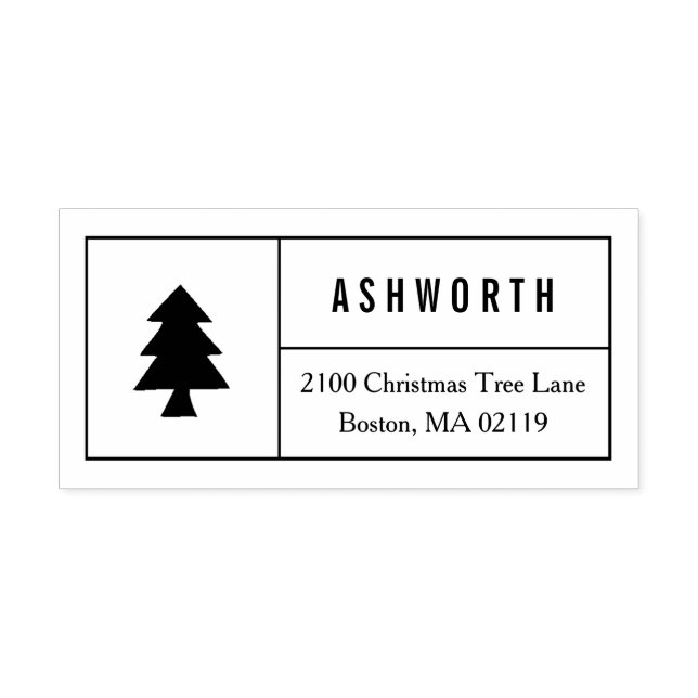 Christmas Tree Rubber Stamp (Imprint)