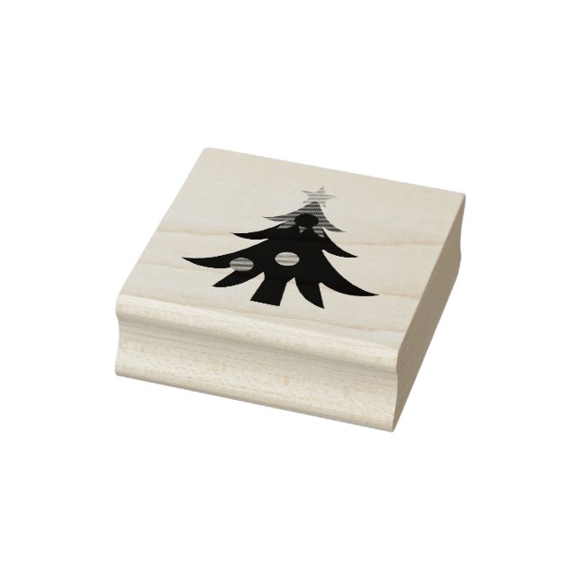 Christmas Tree Rubber Stamp (Stamp)