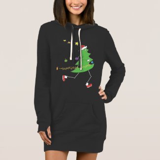 Christmas Tree Runner &#169; Hoodie Dress