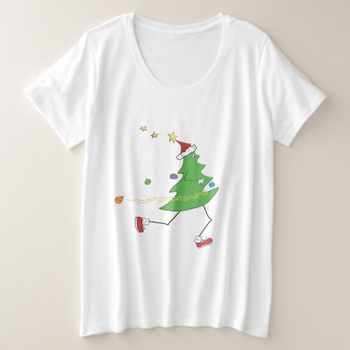 Christmas Tree Runner  Plus Size T_Shirt