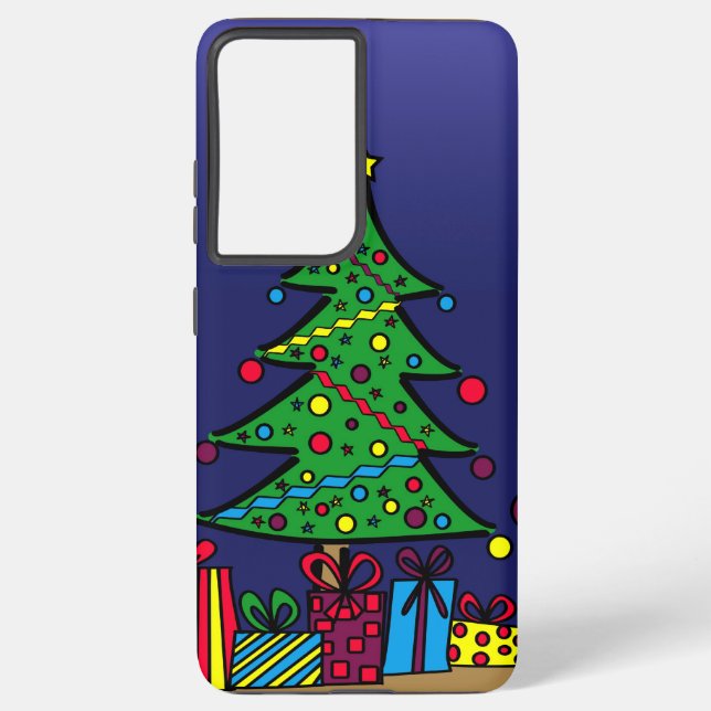 Christmas tree samsung galaxy case (Back)