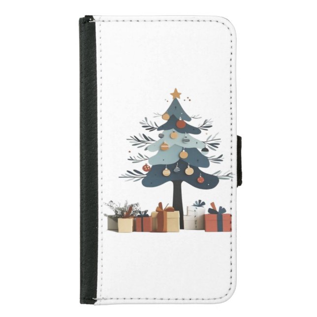 Christmas tree  samsung galaxy wallet case (Front)