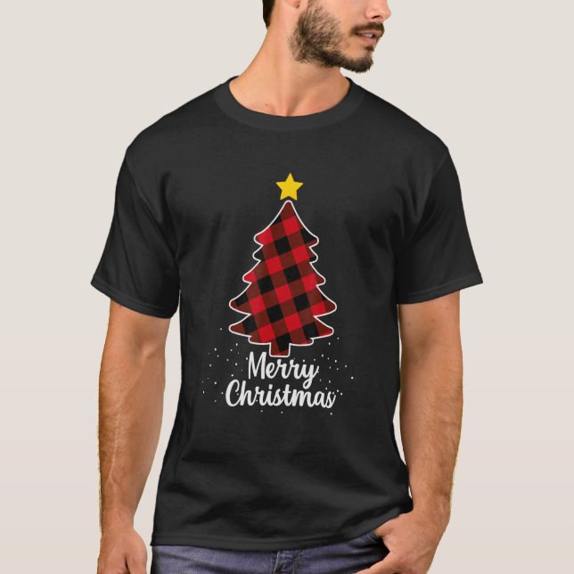 Christmas Tree Santa Fun Celebration  Family T-Shirt (Front)