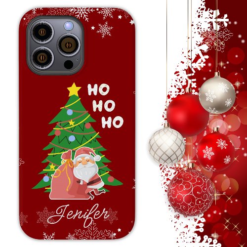 Christmas tree  Santa  gift customizable Case_Mate iPhone 14 Pro Max Case