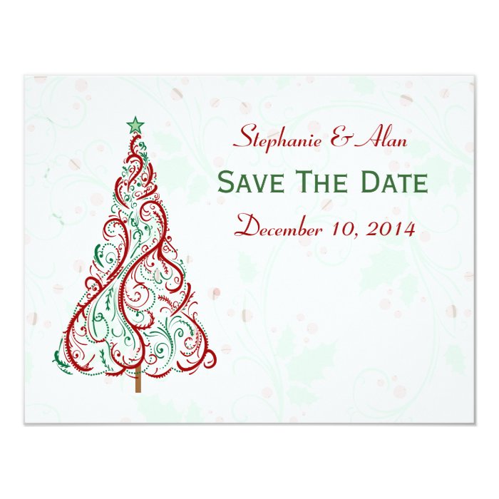 christmas tree save the date card zazzle christmas tree save the date card zazzle