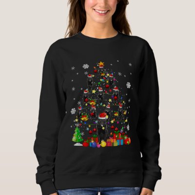 Christmas Tree Schipperke Christmas Santa Dog Sweatshirt