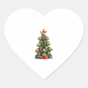 Christmas Tree Sea Turtle Turtles Tortoise T-Shirt Heart Sticker