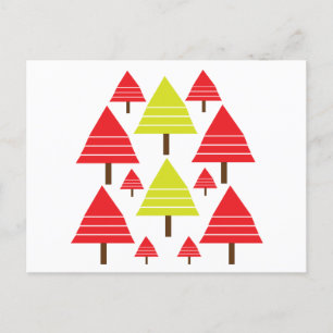Christmas Tree Seasons Greetings Postcard