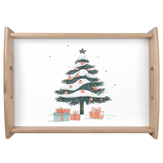 Christmas tree  serving tray (Front)