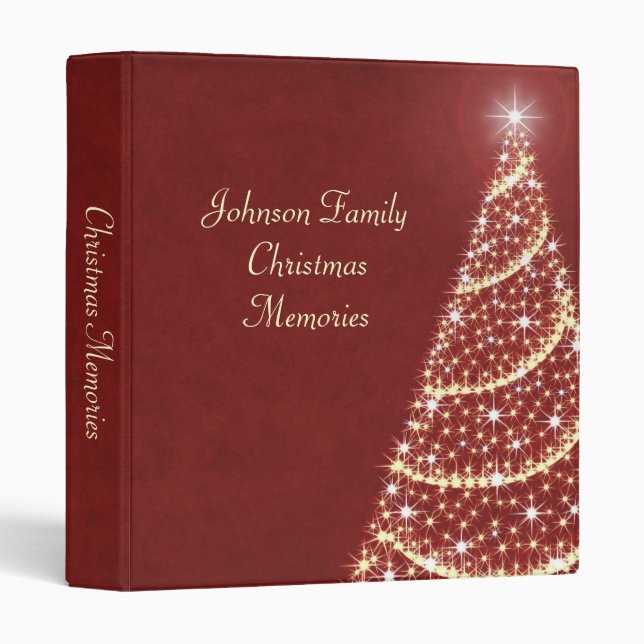 Christmas Tree Shimmer Binder (Front/Spine)