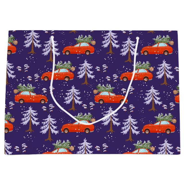 Christmas Tree Shopping Gift Bag (Front)