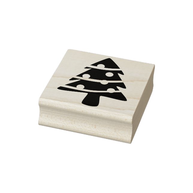 Christmas tree silhoette art stamp (Stamp)