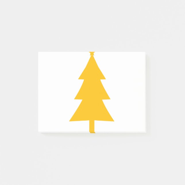 Christmas tree Silhouette 6 Post-it Notes (Front)
