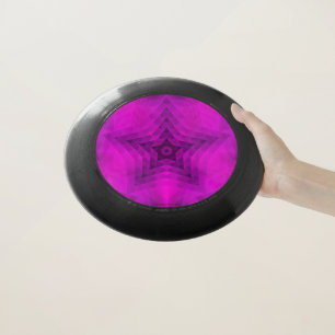 Christmas Tree Silhouette & Purple Star Gradient Wham-O Frisbee