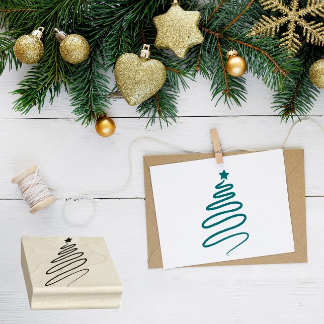 Christmas Tree Silhouette  Rubber Stamp (Creator Uploaded)