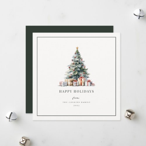 Christmas Tree Simplicity Holiday Card