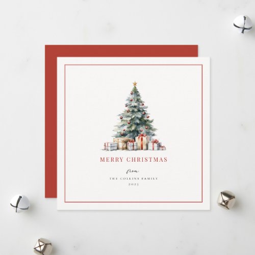 Christmas Tree Simplicity Holiday Card